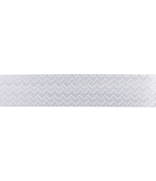 Потолочный двухрядный карниз с багетной планкой и поворотными элементами Кант 2,0 м белый-серебро